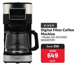 Makro Eiger Digital Filter Coffee Machine offer