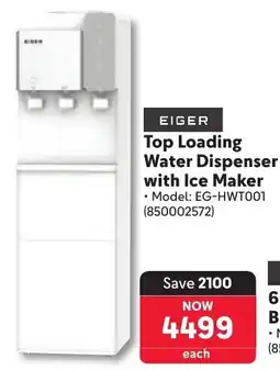 Makro Eiger Top Loading Water Dispenser with Ice Maker offer
