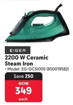 Makro Eiger 2200 W Ceramic Steam Iron offer