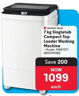 Makro Bennett Read Singletub Compact Top Loader Washing Machine offer