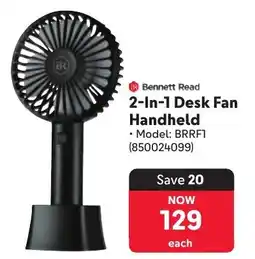 Makro Bennett Read 2-In-1 Desk Fan Handheld offer
