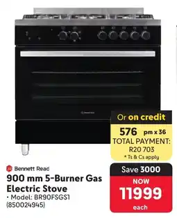 Makro Bennett Read 5-Burner Gas Electric Stove offer