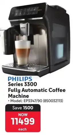 Makro PHILIPS Series 3300 Fully Automatic Coffee Machine offer