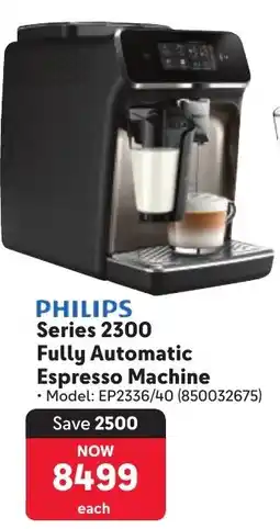 Makro PHILIPS Series 2300 Fully Automatic Espresso Machine offer