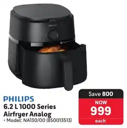 Makro Philips 1000 Series Airfryer Analog offer