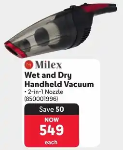 Makro Milex Wet and Dry Handheld Vacuum offer