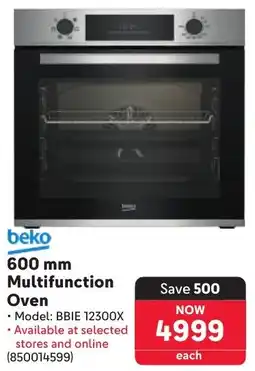 Makro Beko Multifunction Oven offer
