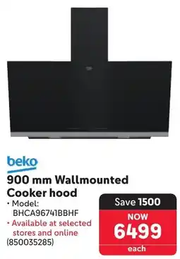 Makro Beko Wallmounted Cooker hood offer