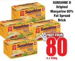 Boxer SUNSHINE D Original Margarine 80% Fat Spread Brick offer