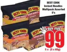 Boxer BEST COOK Instant Noodles Multipack Assorted offer