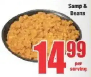 Boxer Samp & Beans offer