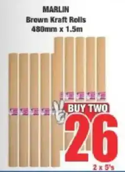 Boxer MARLIN Brown Kraft Rolls offer