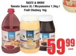 Boxer TASTE & MORE Tomato Sauce/ Mayonnaise/ Fruit Chutney offer