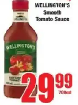 Boxer WELLINGTON'S Smooth Tomato Sauce offer