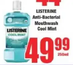 Boxer LISTERINE Anti-Bacterial Mouthwash Cool Mint offer