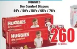 Boxer HUGGIES Dry Comfort Diapers offer