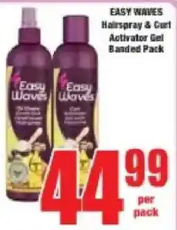Boxer EASY WAVES Hairspray & Curl Activator Gel Banded Pack offer