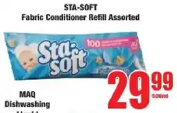 Boxer STA-SOFT Fabric Conditioner Refill Assorted offer