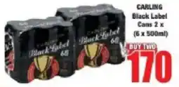 Boxer CARLING Black Label Cans offer
