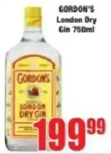Boxer GORDON'S London Dry Gin offer