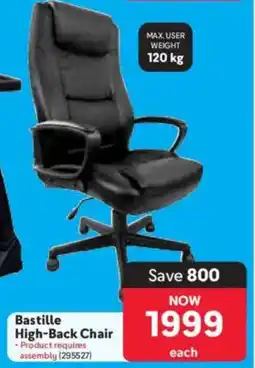 Makro Bastille High-Back Chair offer