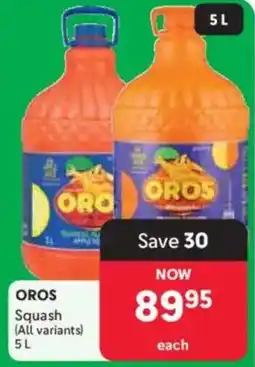 Makro OROS Squash offer