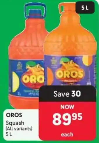 Makro OROS Squash offer
