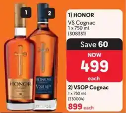 Makro HONOR VS Cognac offer