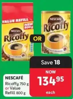 Makro NESCAFÉ Ricoffy or Value Refill offer