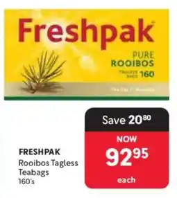Makro Freshpak Rooibos Tagless Teabags offer