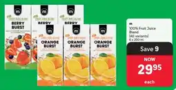 Makro m 100% Fruit Juice Blend offer