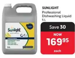 Makro SUNLIGHT Professional Dishwashing Liquid offer