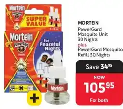 Makro MORTEIN PowerGard Mosquito Unit 30 Nights plus PowerGard Mosquito Refill 30 Nights offer
