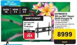 Makro Skyworth 165 cm 65" Smart QLED Google TV offer
