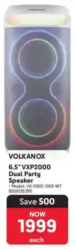 Makro VolkanoX 6.5" VXP2000 Dual Party Speaker offer