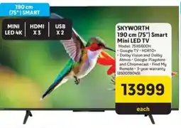Makro Skyworth 190 cm 75" Smart Mini LED TV offer