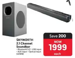 Makro Skyworth 2.1 Channel Soundbar offer