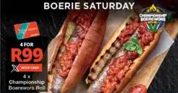 Checkers Championship Boerewors Roll offer