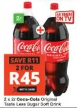 Checkers Coca-Cola Original Taste Less Sugar Soft Drink offer