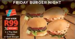 Checkers The Deli Chicken or Beef Burger offer