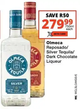Checkers Liquor Shop Olmeca Reposado/ Silver Tequila/ Dark Chocolate Liqueur offer
