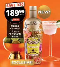 Checkers Liquor Shop Coppa Cocktail Liqueur All Variants offer