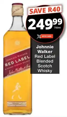 Checkers Liquor Shop Johnnie Walker Red Label Blended Scotch Whisky offer