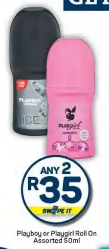 Pick n Pay Playboy or Playgirl Roll-on Assorted 50ml offer