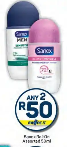Pick n Pay Sanex Roll On Assorted 50ml offer