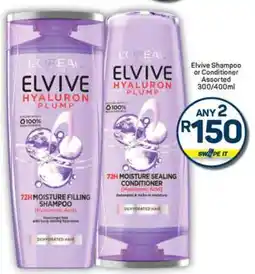 Pick n Pay Elvive Shampoo or Conditioner Assorted 300/400ml offer