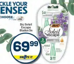 Pick n Pay Bic Soleil Escape Blades 3s offer