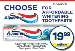 Pick n Pay Aquafresh all-in-one protection offer