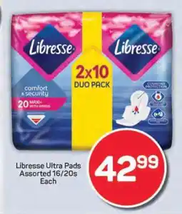 Pick n Pay Libresse Ultra Pads Assorted 16/20s Each offer