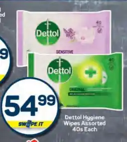 Pick n Pay Dettol Hygiene Wipes Assorted 40s Each offer